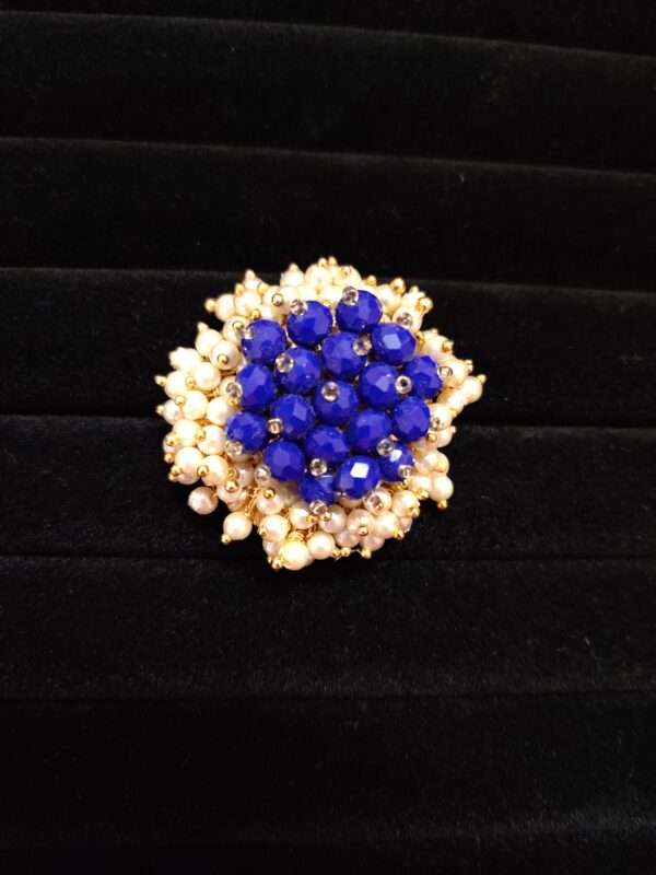 Kiran Pearl Finger Rings (Adjustable)
